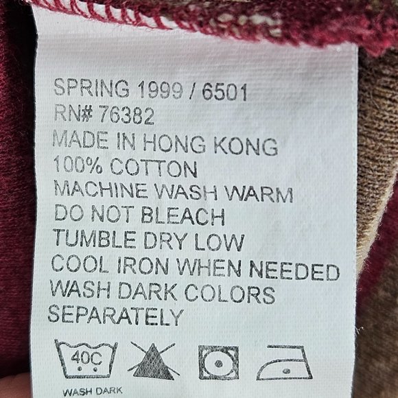 Vintage Timberland Red Striped T Shirt Weathergear Polo Mens Size L Short Sleeve - Picture 9 of 10